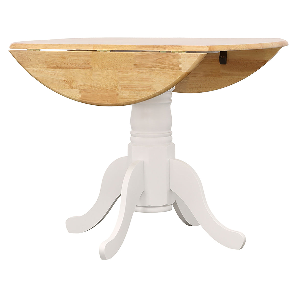 Allison Round 40-Inch Drop Leaf Extension Dining Table