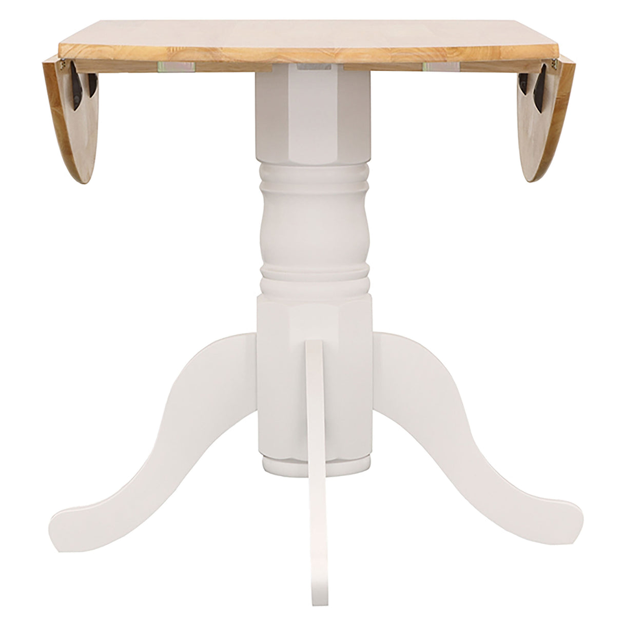 Allison Round 40-Inch Drop Leaf Extension Dining Table