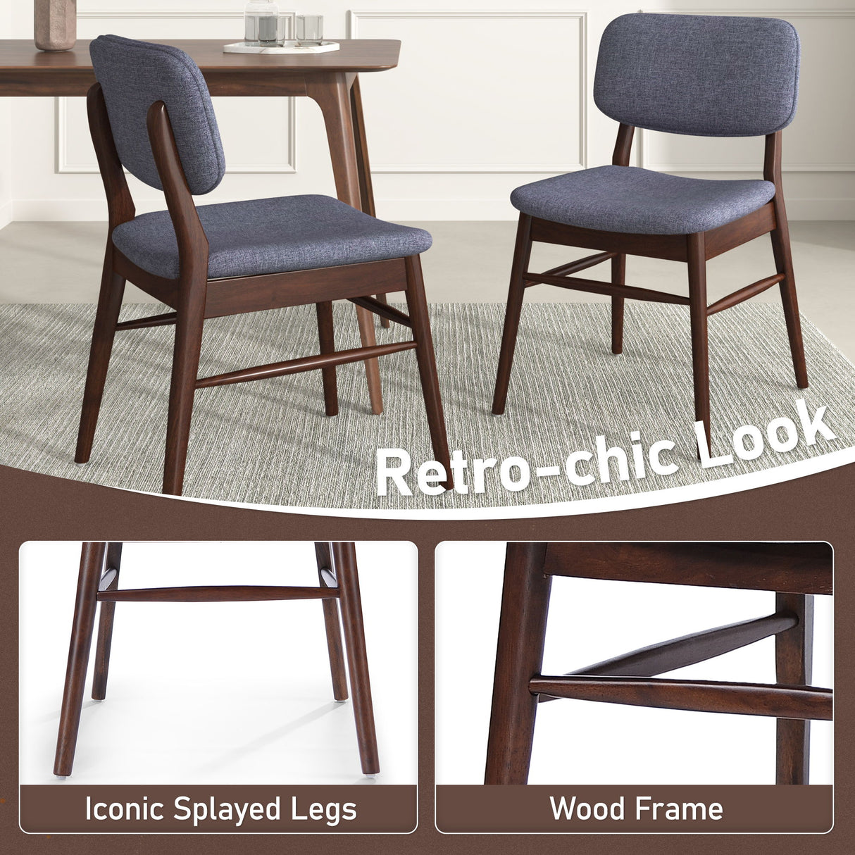 Upholstered Comfort Dining Chair (Set of 2)