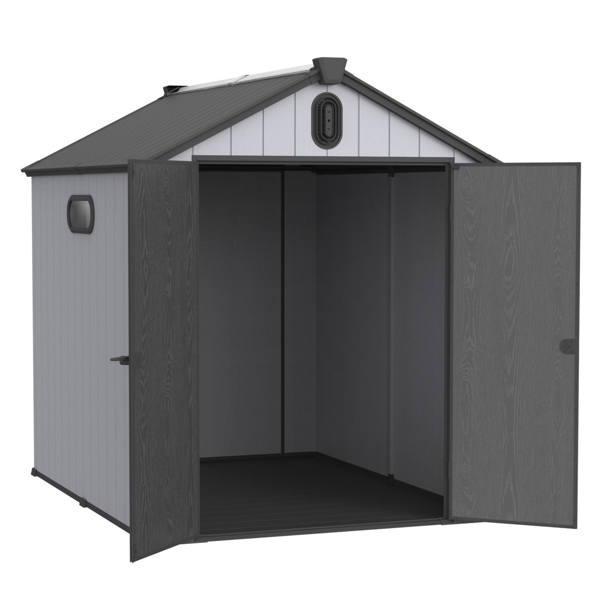 Plastic Storage Shed Garden Building Weatherproof Big Spire Resin 6x8ft