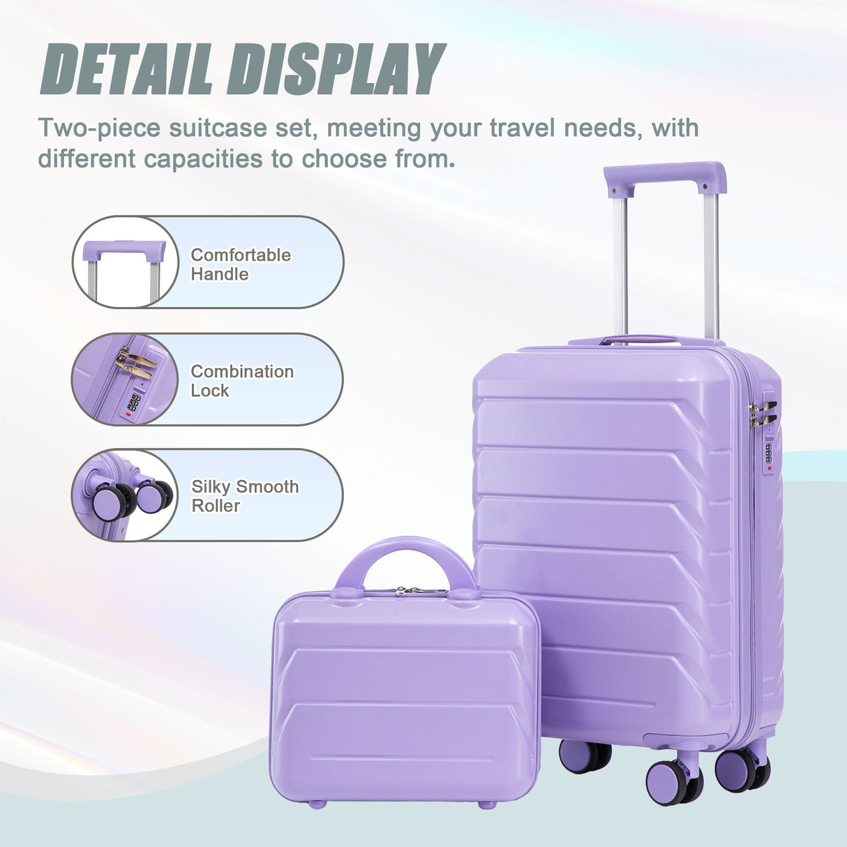 Spinner Luggage Set & Combination Lock