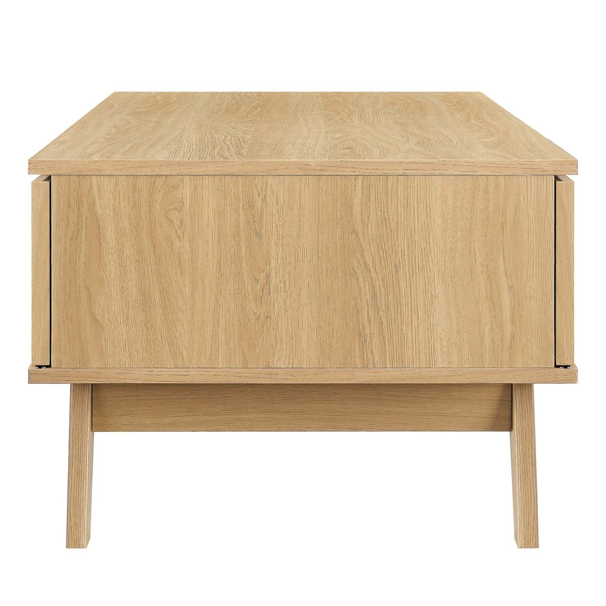 43 Inch Organic Rattan Sliding Door Coffee Table - Coffee Tables available at Alpine Outlets in Denver