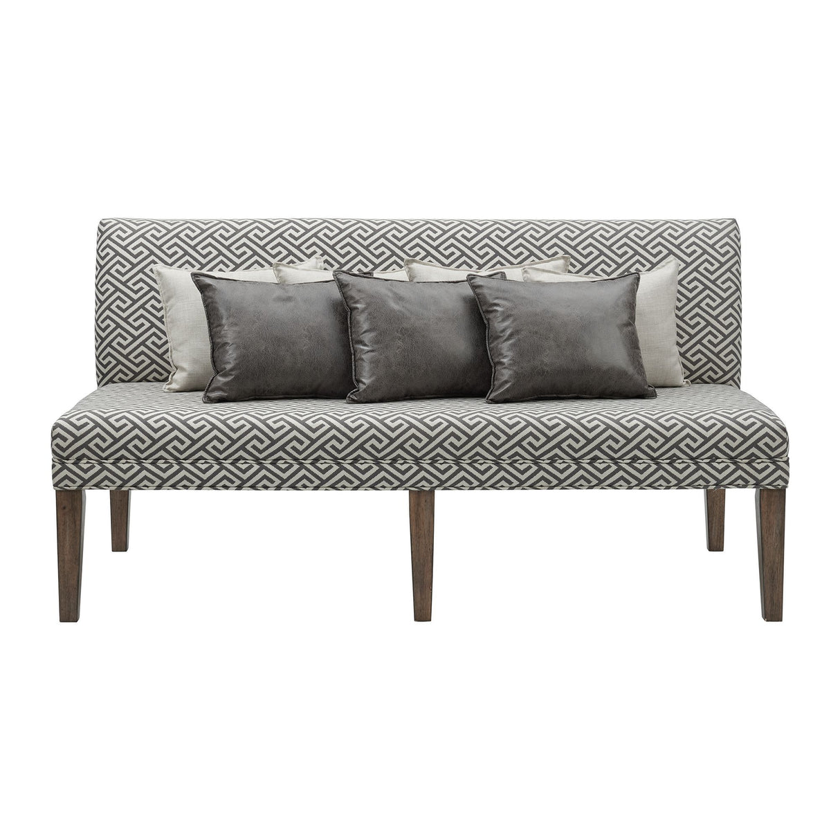 Gramercy - Upholstered Dining Settee - Dark Brown