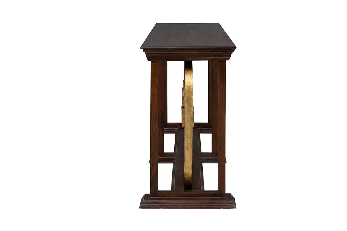 Everly - Console - Dark Brown / Gold