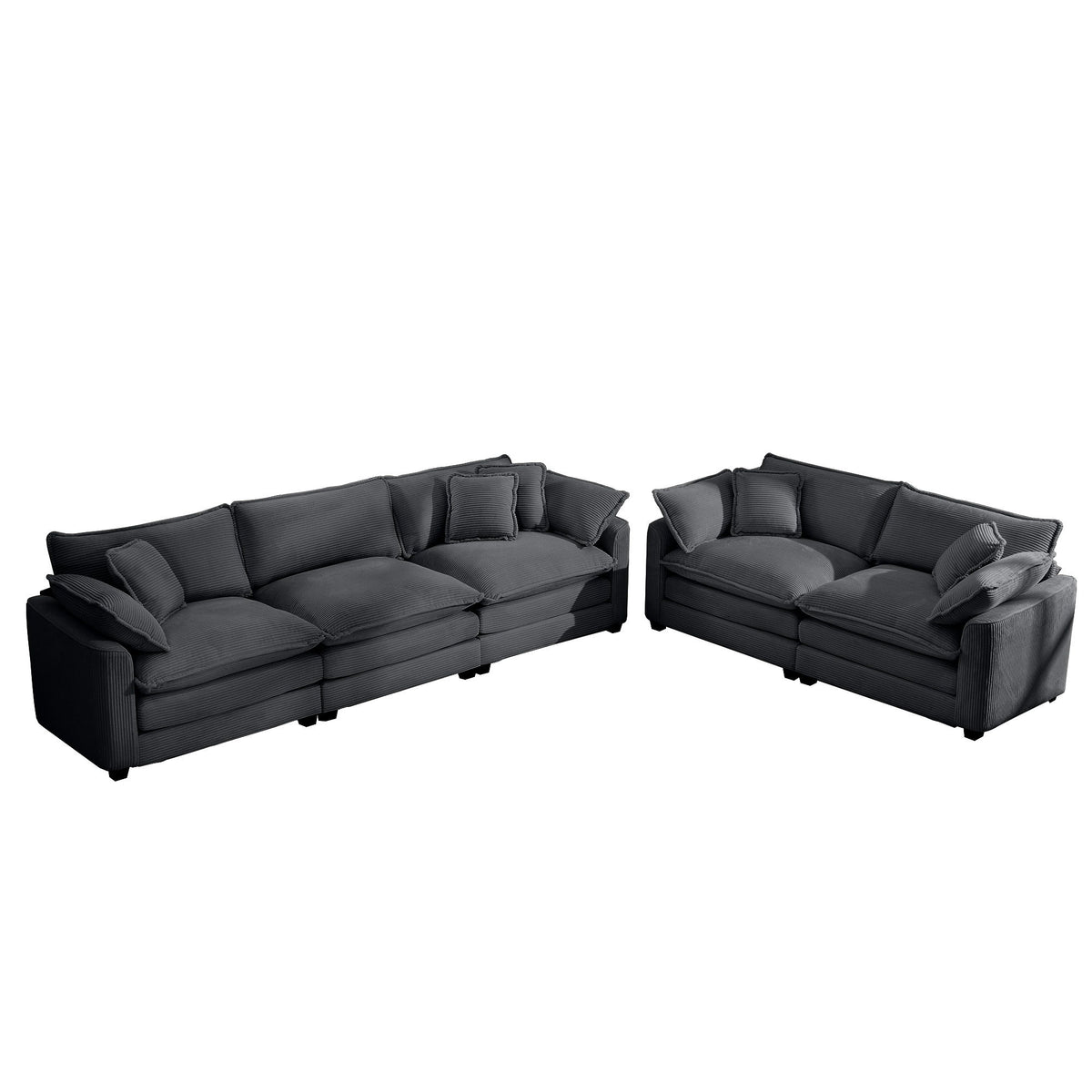 Elegant Oversized Sectional Sofa Set With Deep Seats And Flexible Layout