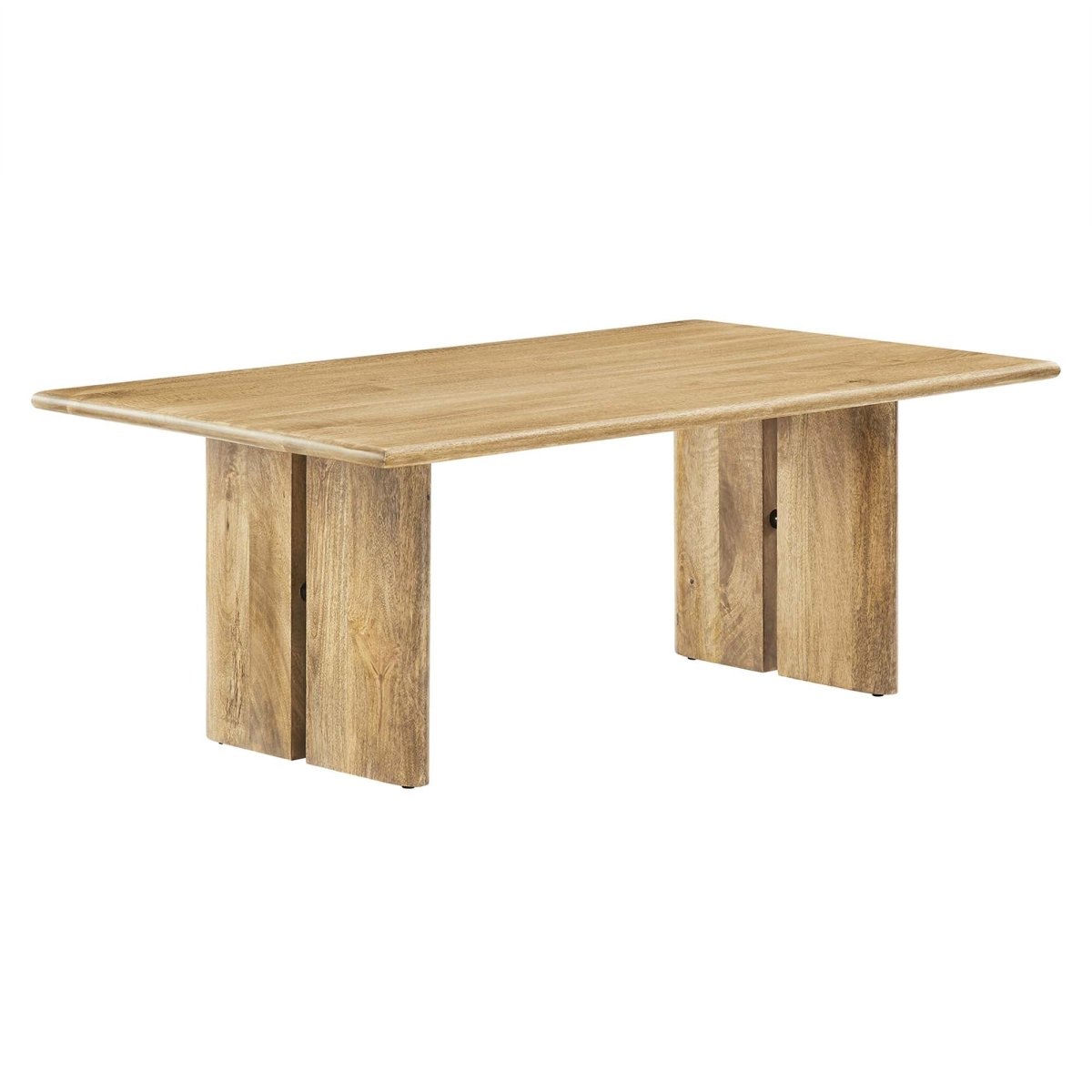 44 Inch Inviting Modern Farmhouse Mango Wood Coffee Table - Coffee Tables available at Alpine Outlets in Denver