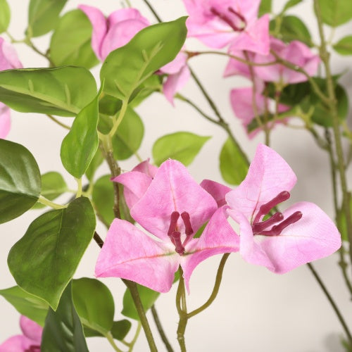 72" Artificial Bougainvillea Tree with Black Plastic Pot