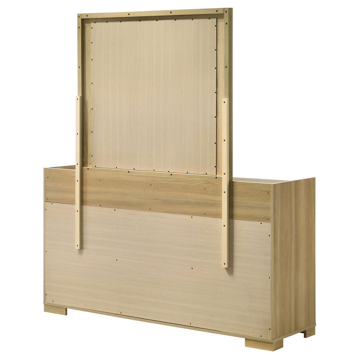 Lincoln - 6 Drawer Dresser With Mirror - Natural