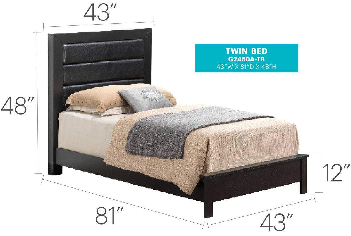 Transitional Modern Design Bed
