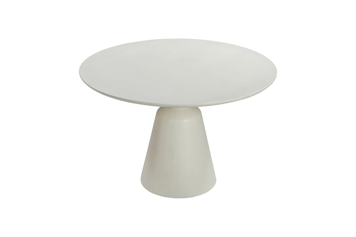 Palea - Indoor Outdoor Dining Table - White Concrete Finish