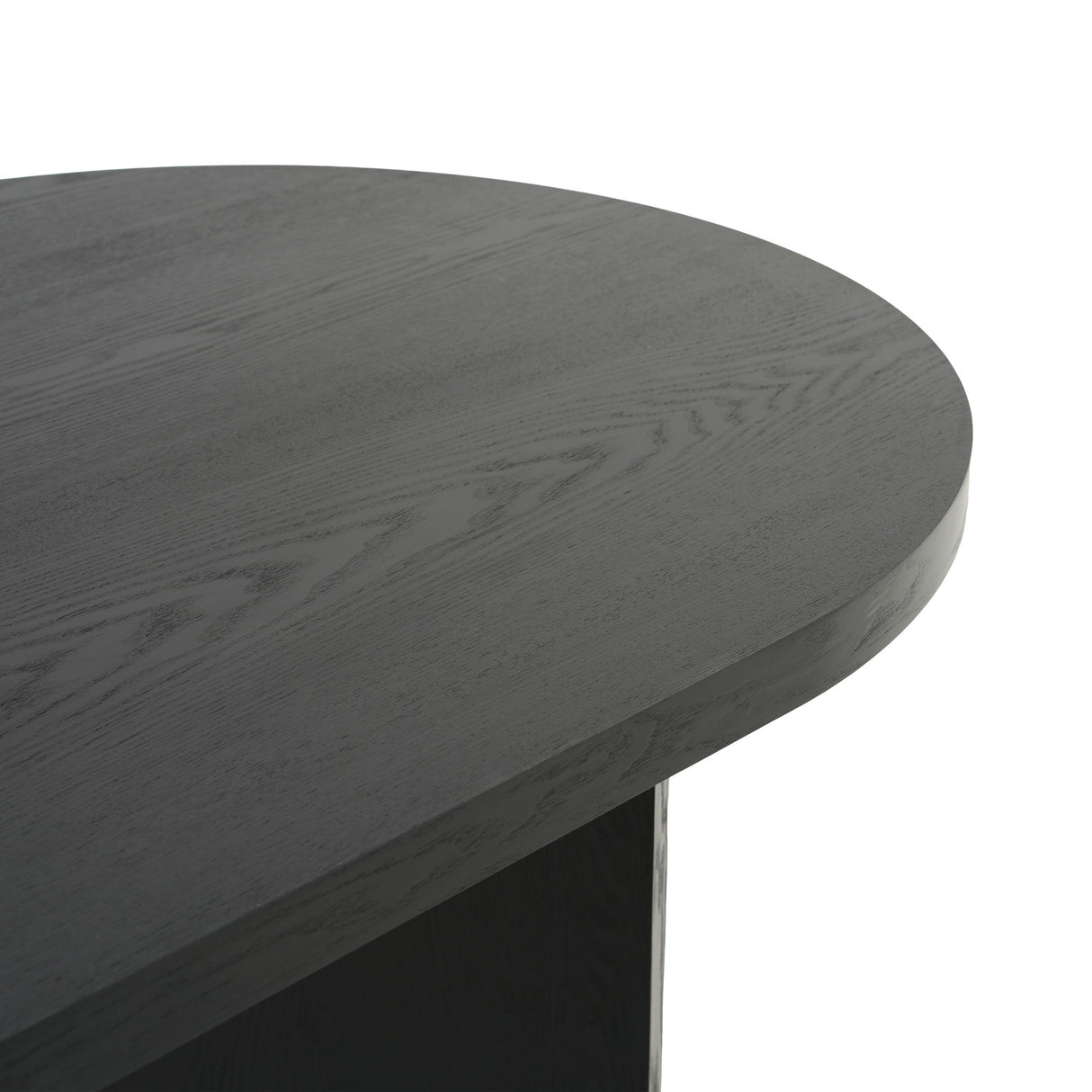 Dining Table With Curved Legs - Black