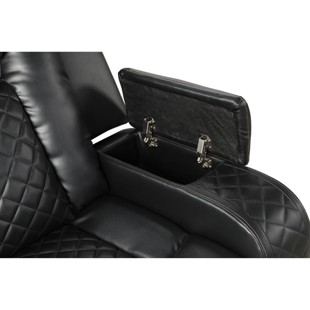 Benz - Power Reclining Loveseat & LED Lighting And Built In USB
