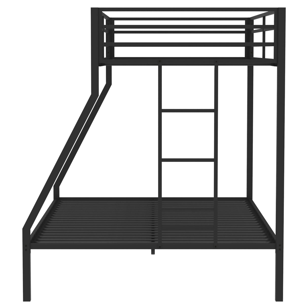 Alevera Metal Twin Over Full Bunk Bed with Ladder