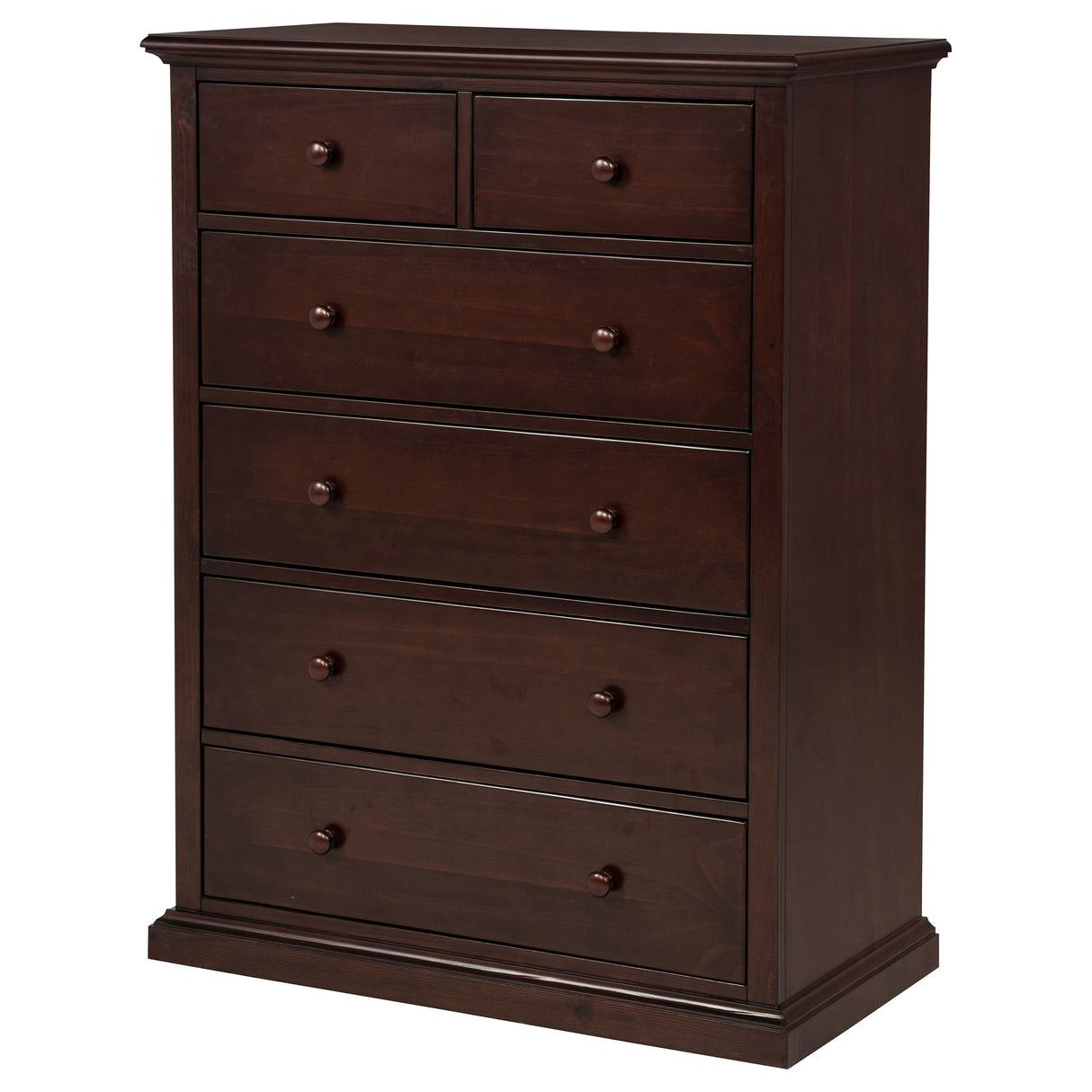 Sumerlin 6-Drawer Chest of Drawers in Cappuccino