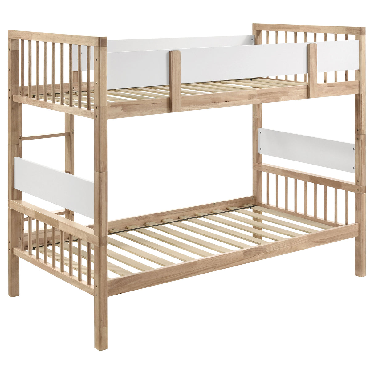 Dakota Wood Twin Over Twin Bunk Bed, Natural
