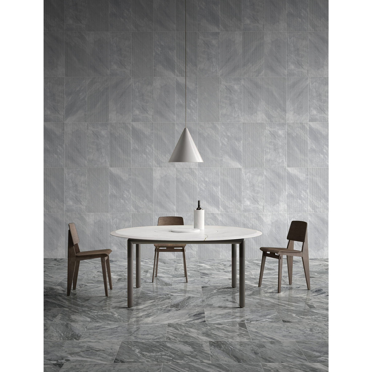 Textured Finished, 3D Tiles For Wall Decoration (Set of 4)