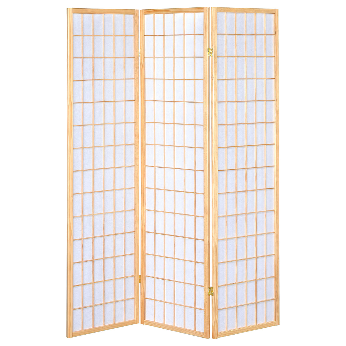 Carrie 3-Panel Shoji Screen Room Divider, Natural