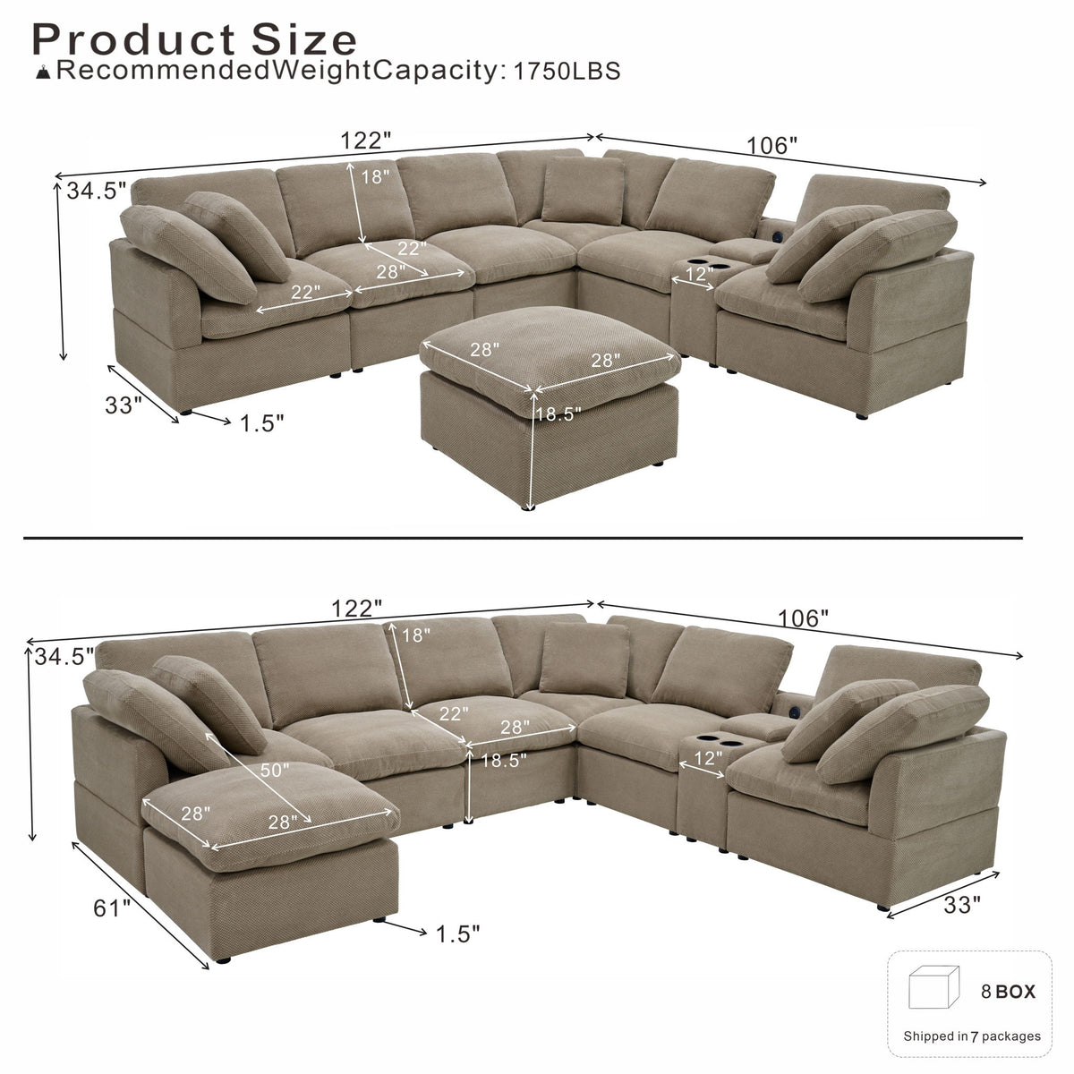 Modular Cloud Sofa, Freely Configurable Corner, Living Room Furniture