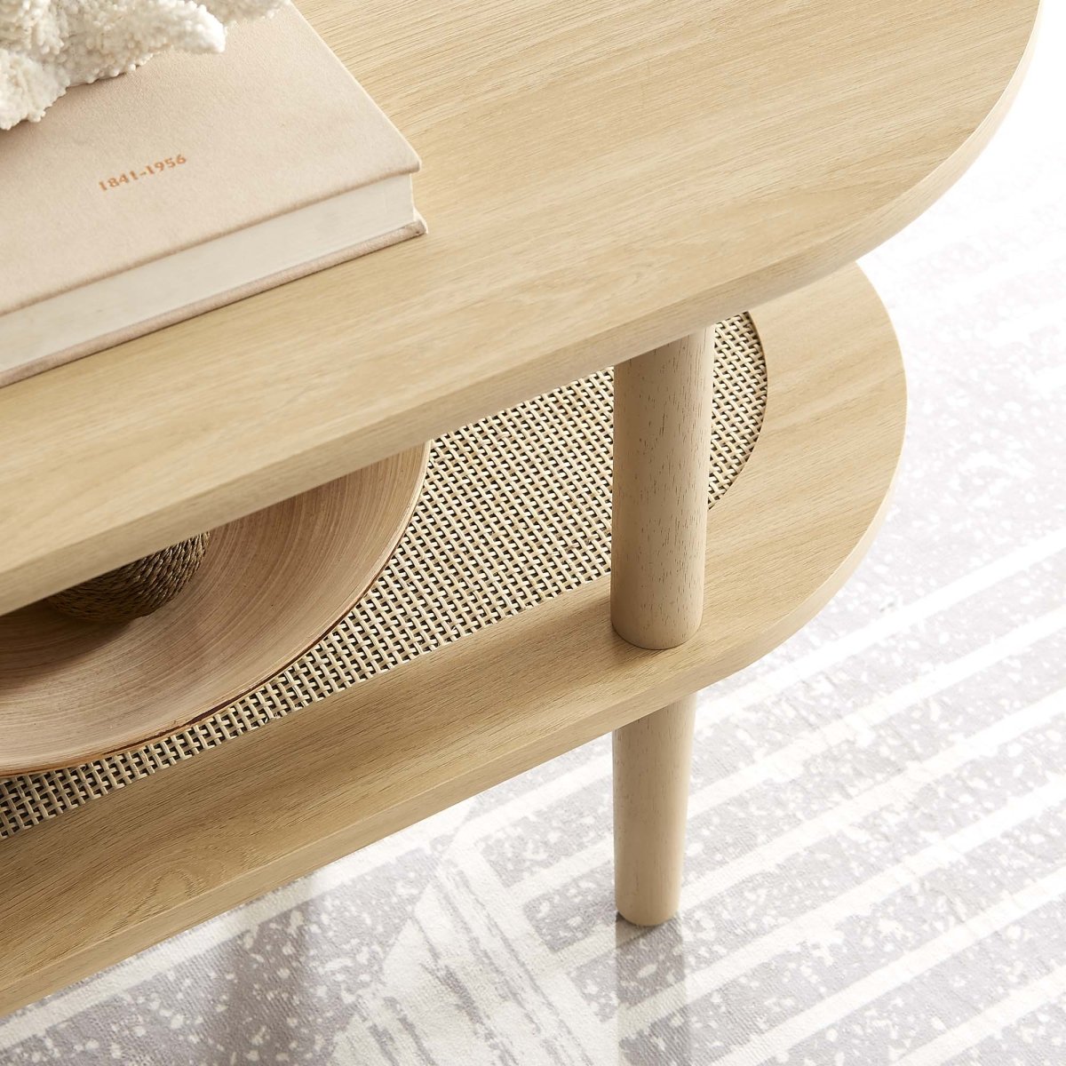 47 Inch Harmonious Two - Tier Oval Coffee Table - Coffee Tables available at Alpine Outlets in Denver