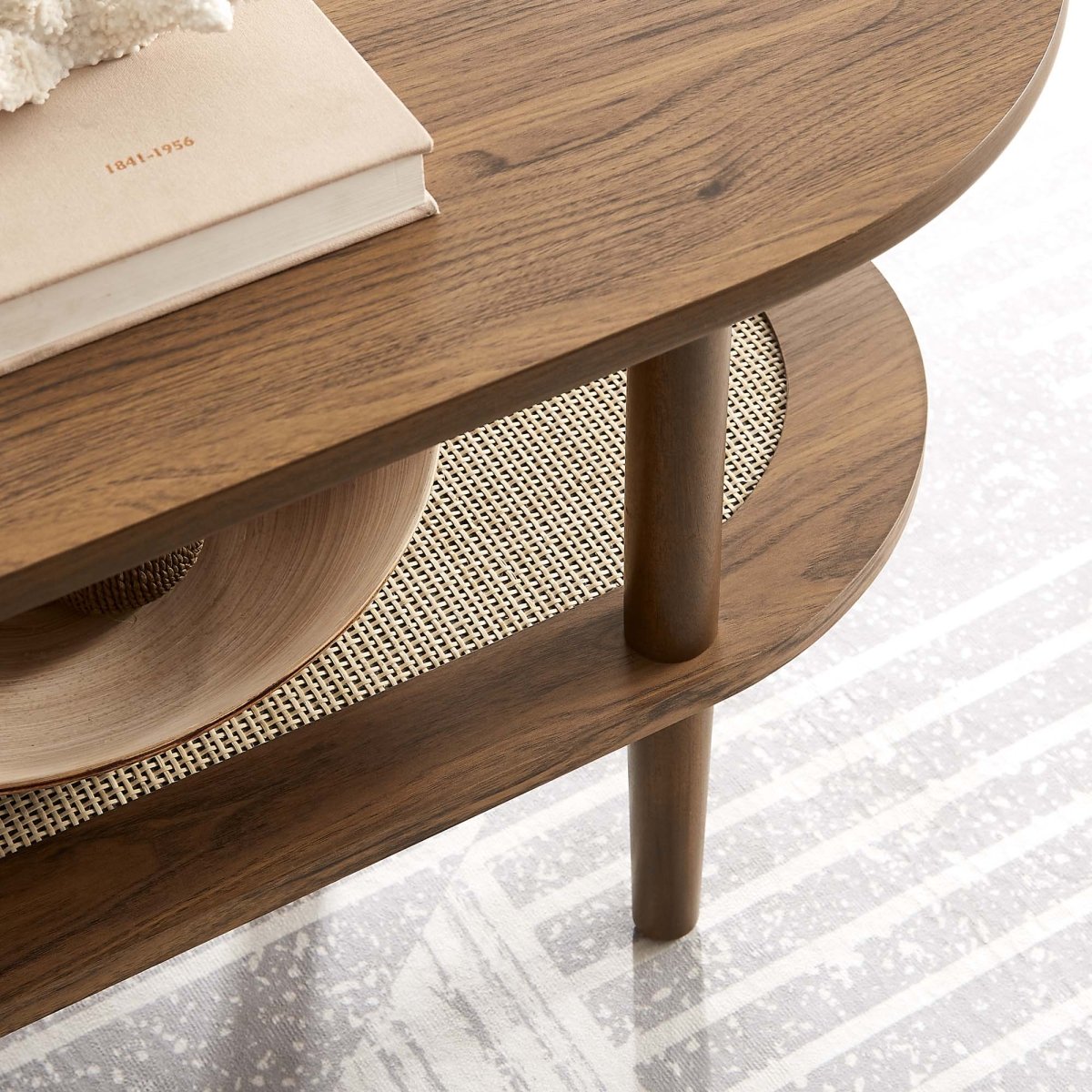 47 Inch Harmonious Two - Tier Oval Coffee Table - Coffee Tables available at Alpine Outlets in Denver