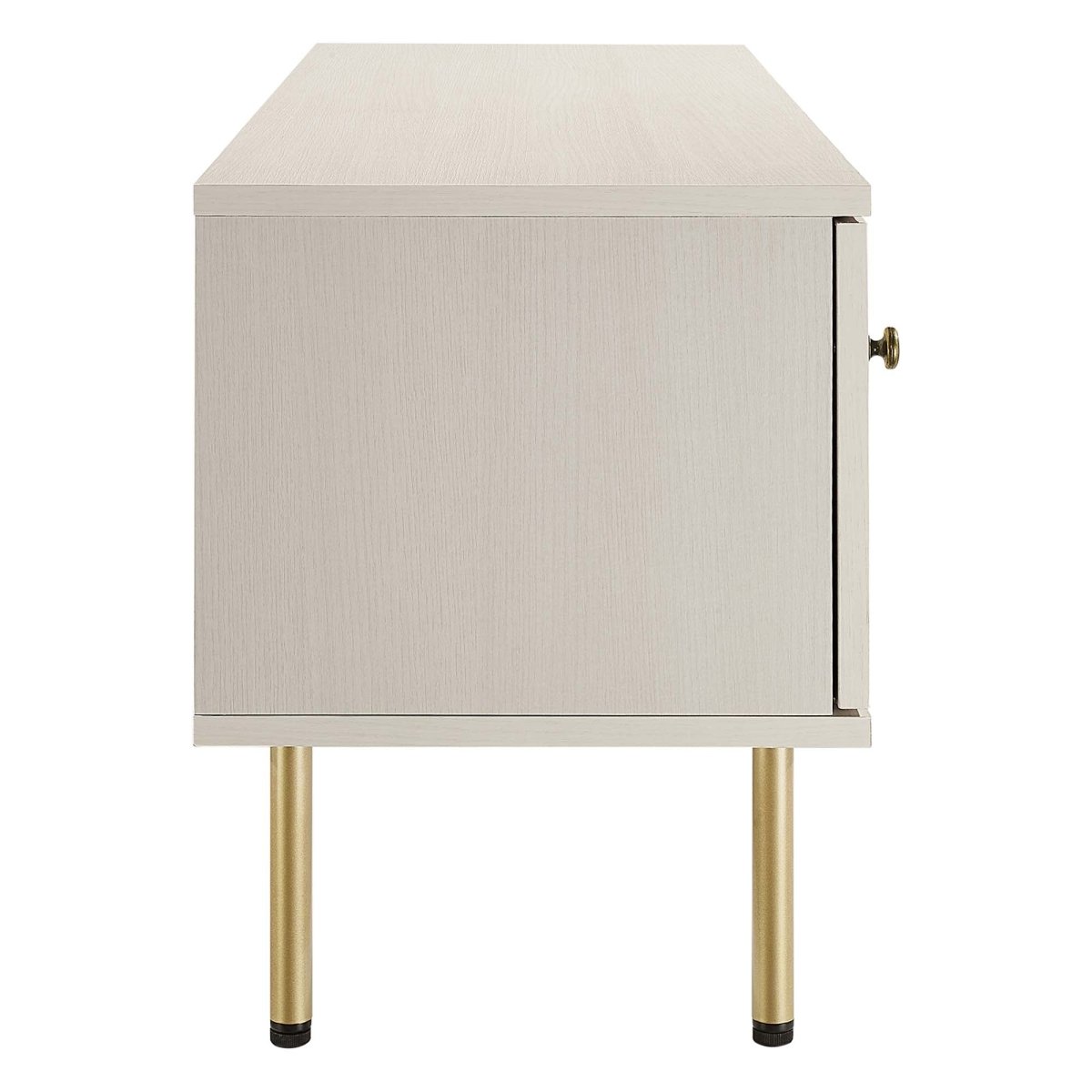 47 Inch Modern Rattan Sliding Door TV Stand - TV Stands available at Alpine Outlets in Denver