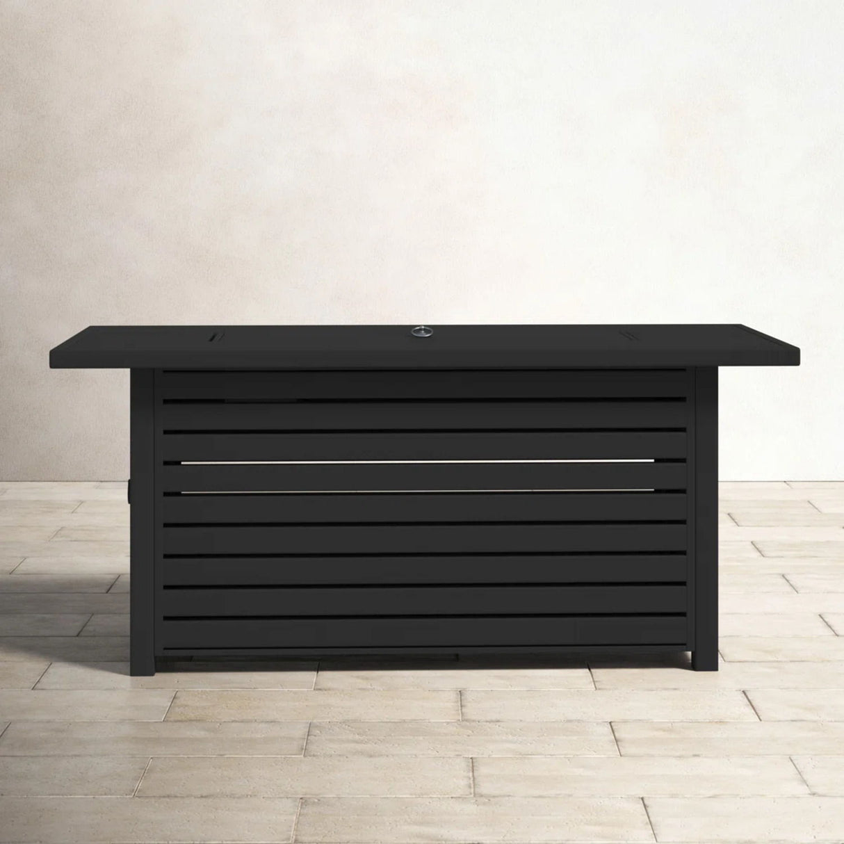 Propane Gas Outdoor Fire Pit Table with Lid Steel 50000 BTU 20x25in