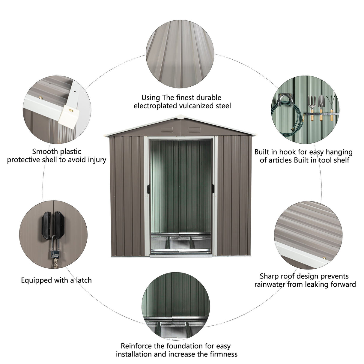 Outdoor Metal Storage Shed