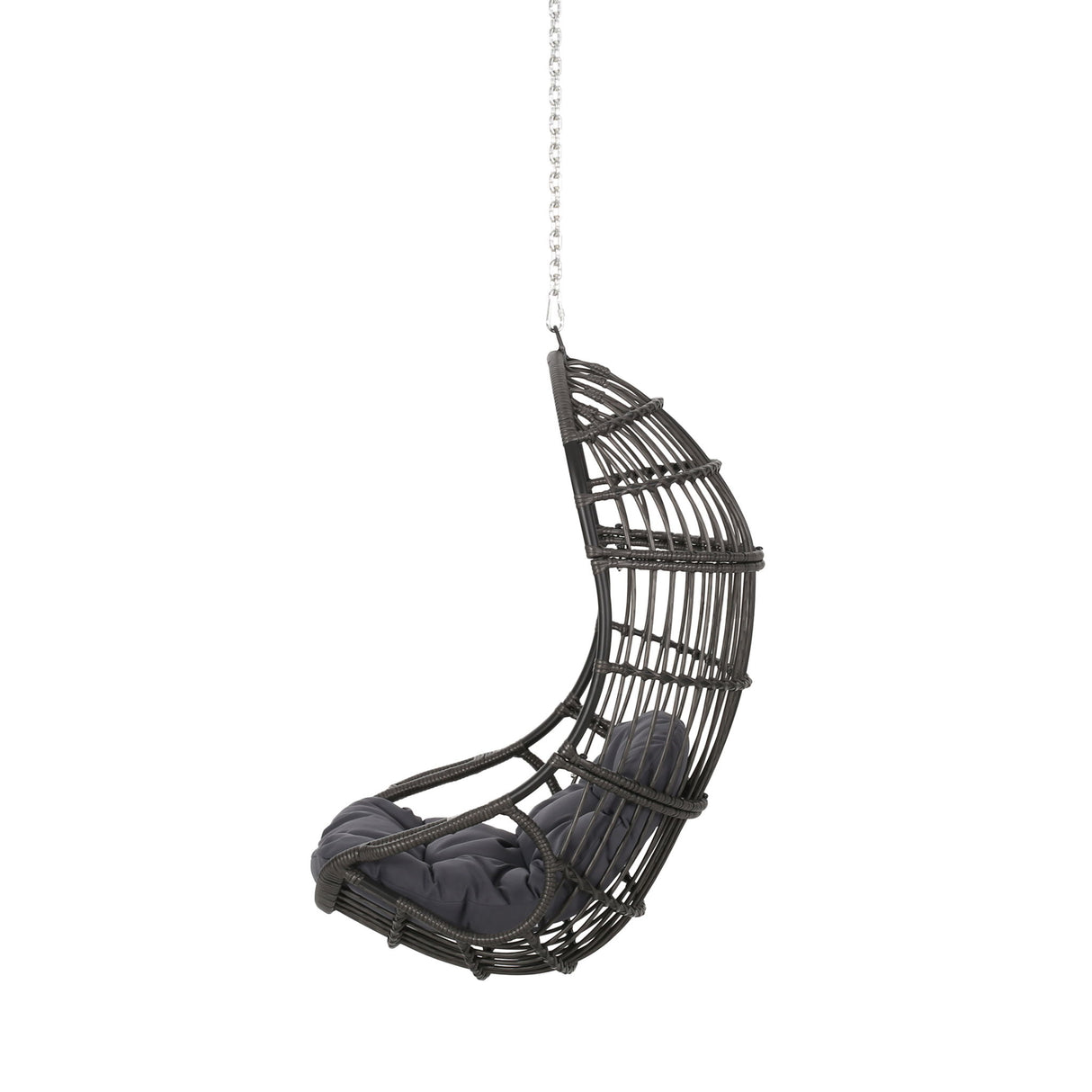 Richards - Outdoor / Indoor Wicker Hanging Chair - Gray