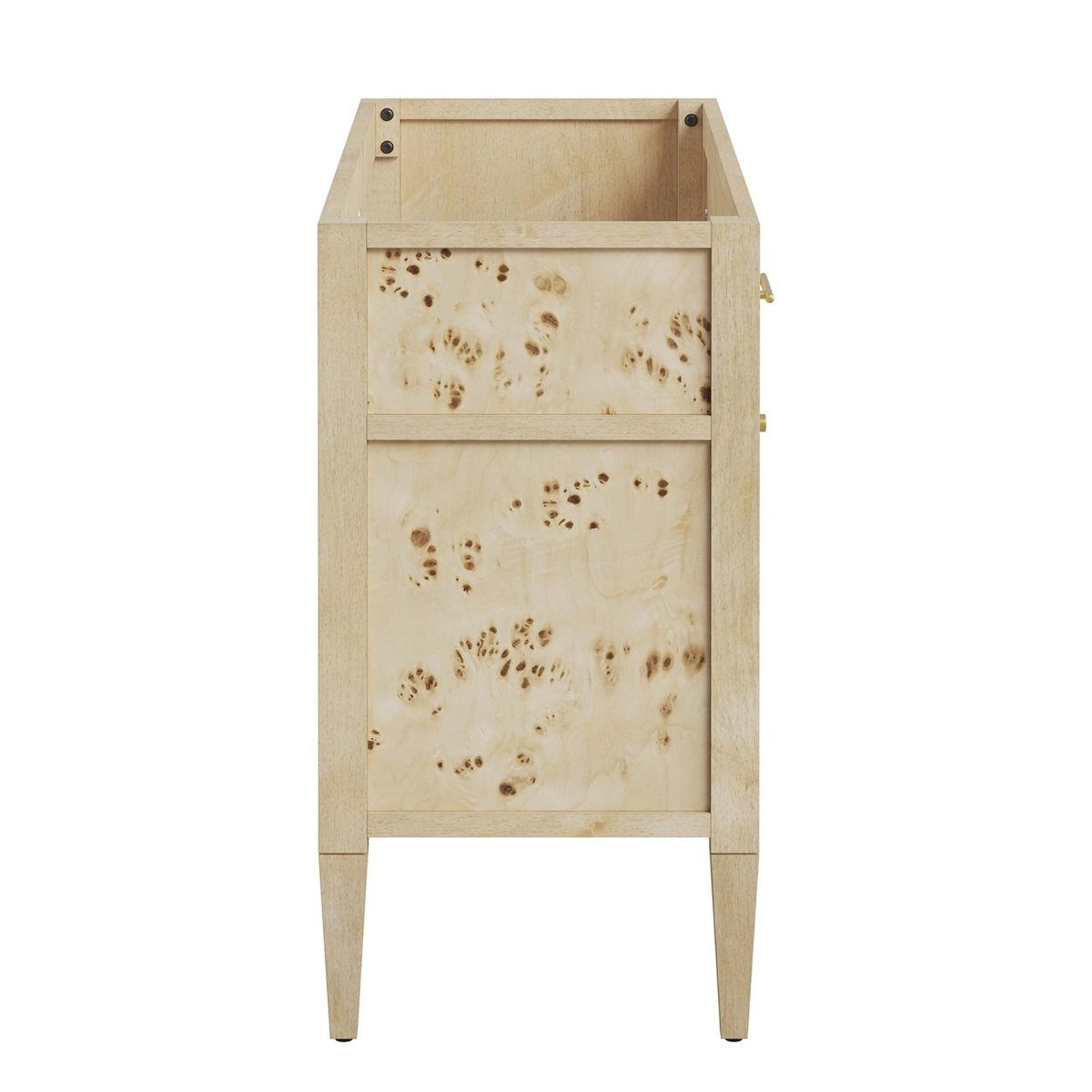 48" Burl Wood Bathroom Vanity Cabinet (Sink Basin Not Included) - Bathroom Fixtures - Alpine Outlets