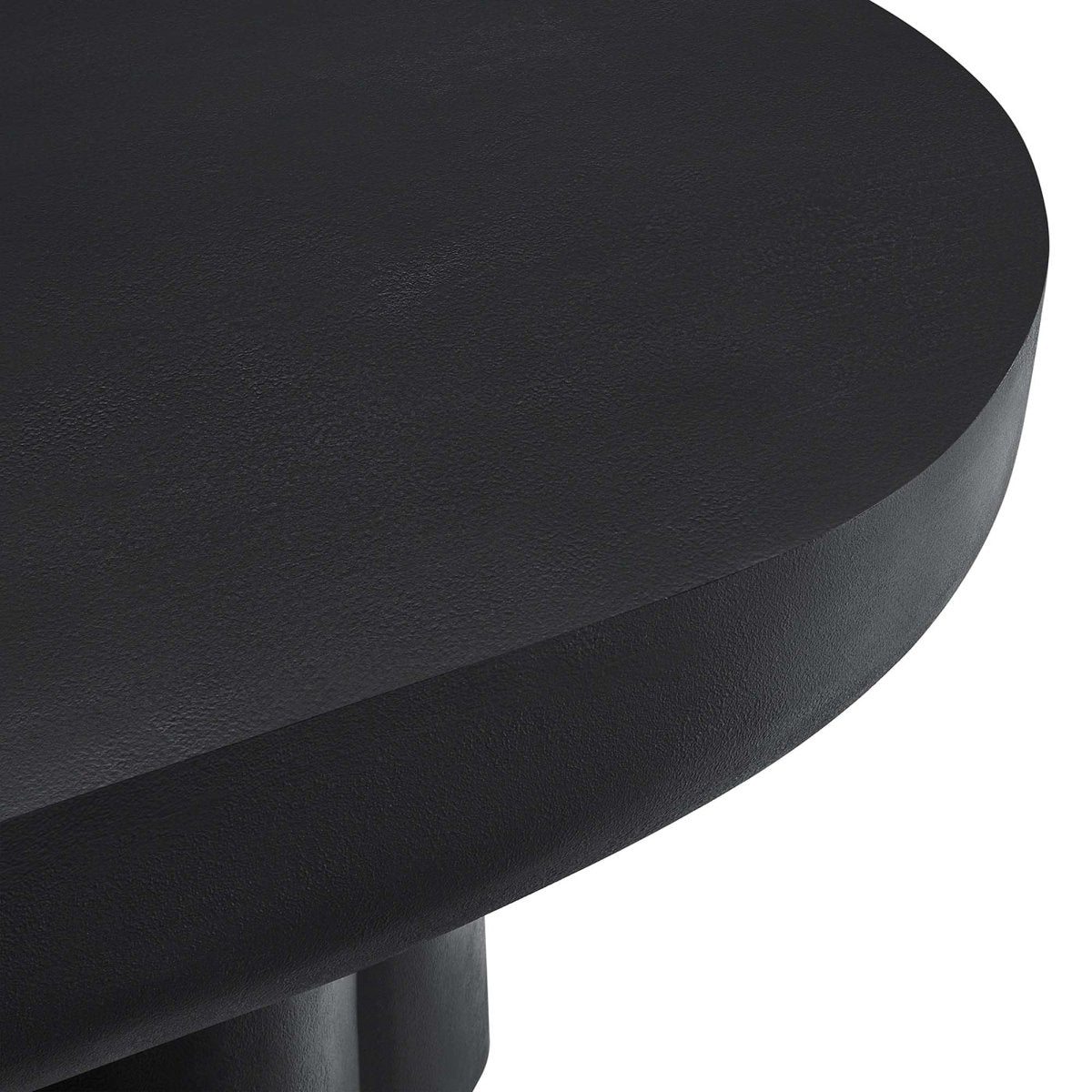 48 Inch Striking Oval Concrete Overlay Coffee Table - Coffee Tables available at Alpine Outlets in Denver