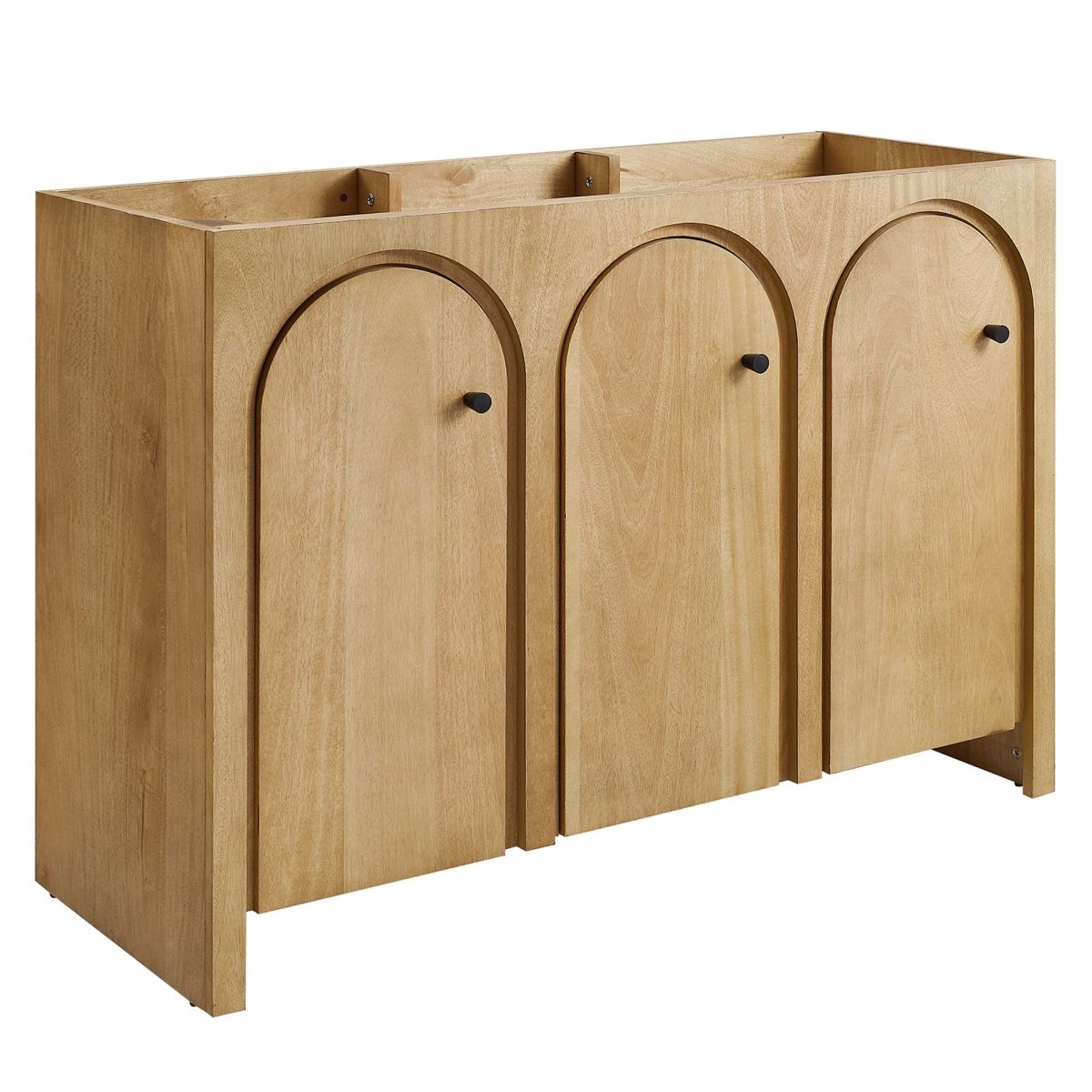 48" Oak Bathroom Vanity Cabinet – MDF and Mango Wood Veneer - Bathroom Fixtures - Alpine Outlets