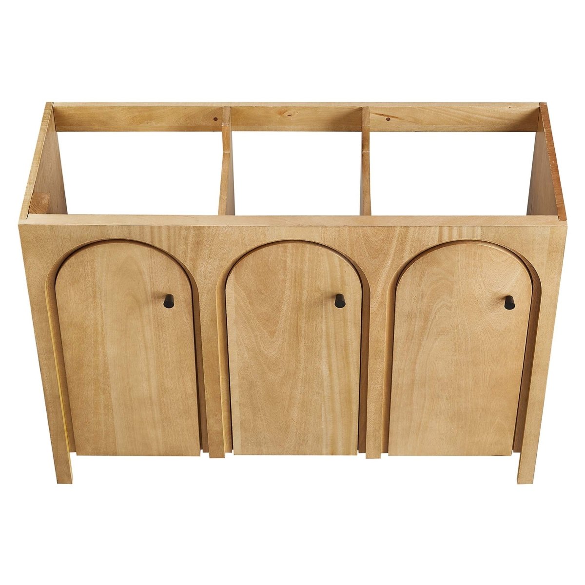 48" Oak Bathroom Vanity Cabinet – MDF and Mango Wood Veneer - Bathroom Fixtures - Alpine Outlets