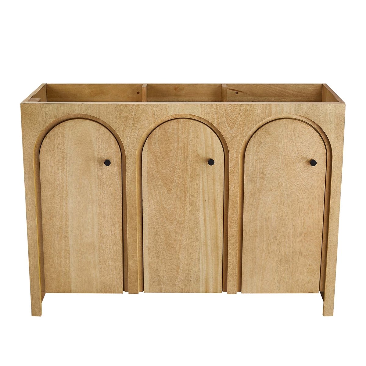 48" Oak Bathroom Vanity Cabinet – MDF and Mango Wood Veneer - Bathroom Fixtures - Alpine Outlets