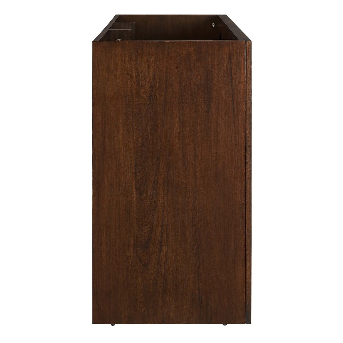 48" Walnut Bathroom Vanity Cabinet – MDF and Mango Wood Veneer - Bathroom Fixtures - Alpine Outlets