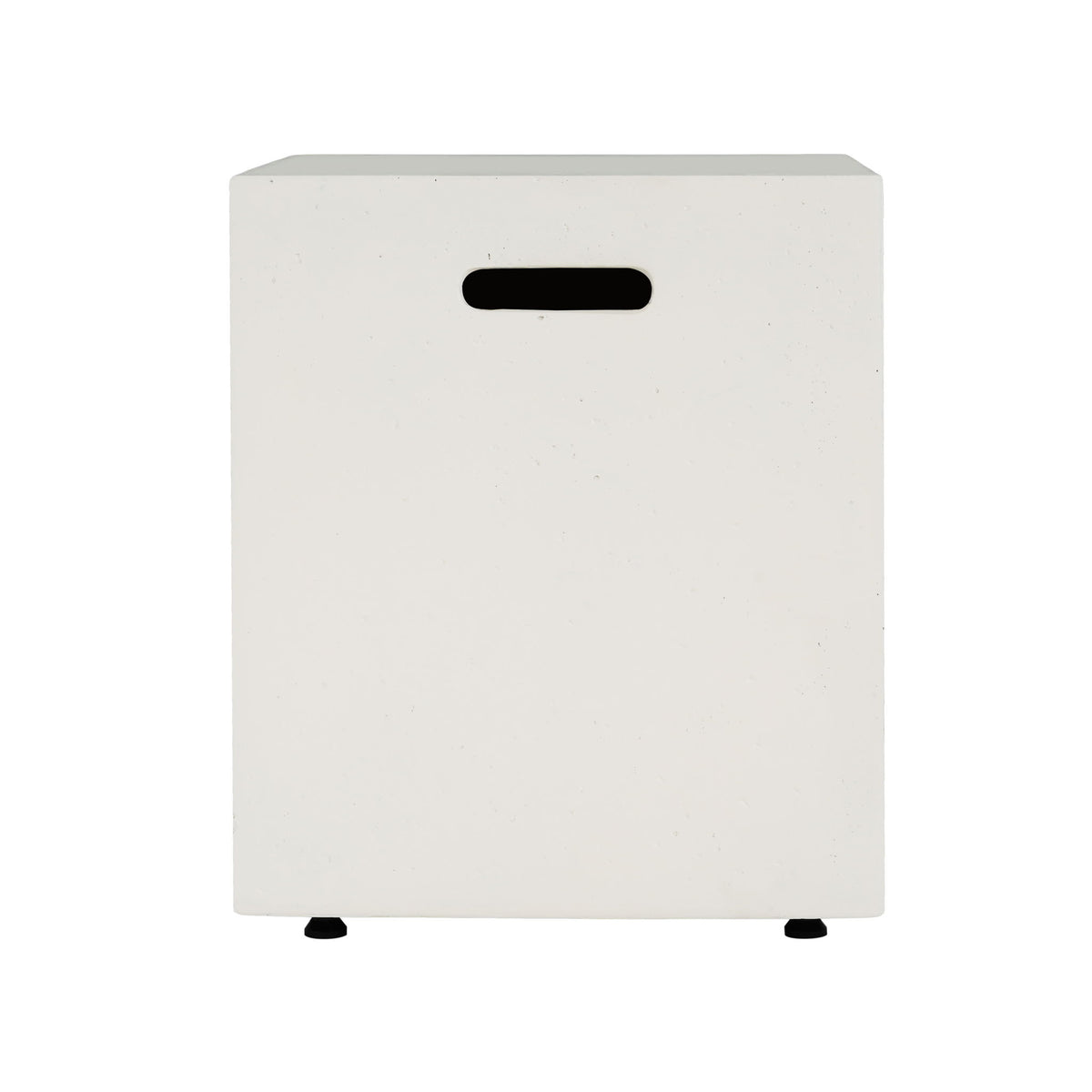Modern Style Tank Holder / Side Table weight Concrete - White