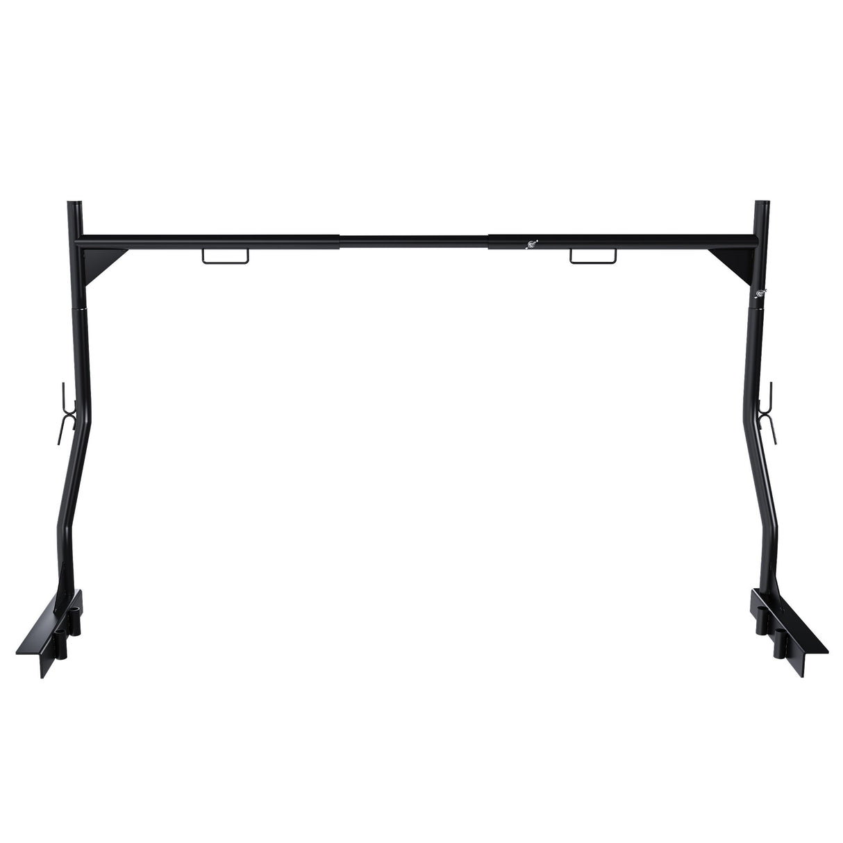 Heavy Duty Universal Truck Bed Ladder Rack, No-Drill Installation, Adjustable - Black