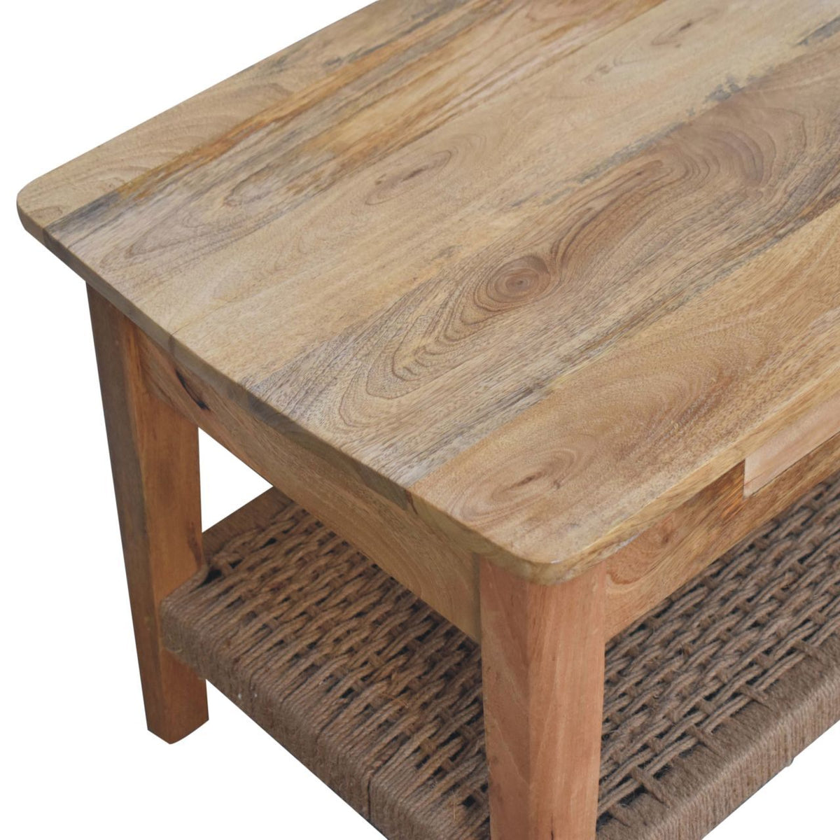 Rope 1 Drawer Coffee Table - Oak