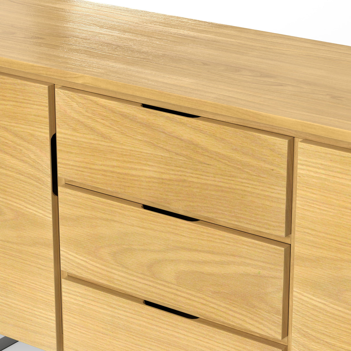 Sideboard Buffet Dining Cabinet Industrial Wood Storage 60x30in