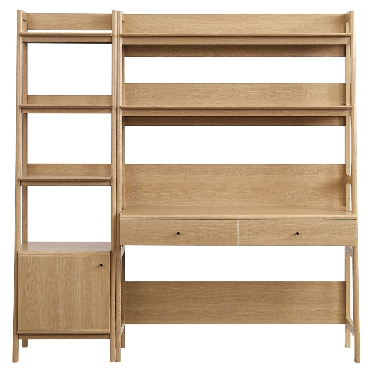 49" and 21" Tiered Wood Office Desk and Bookshelf - Set of 2 - Bookcases available at Alpine Outlets in Denver