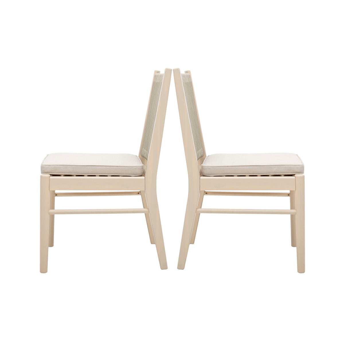 Cordoba - Dining Chair (Set of 2) Comfortable Armless Chairs - Beige