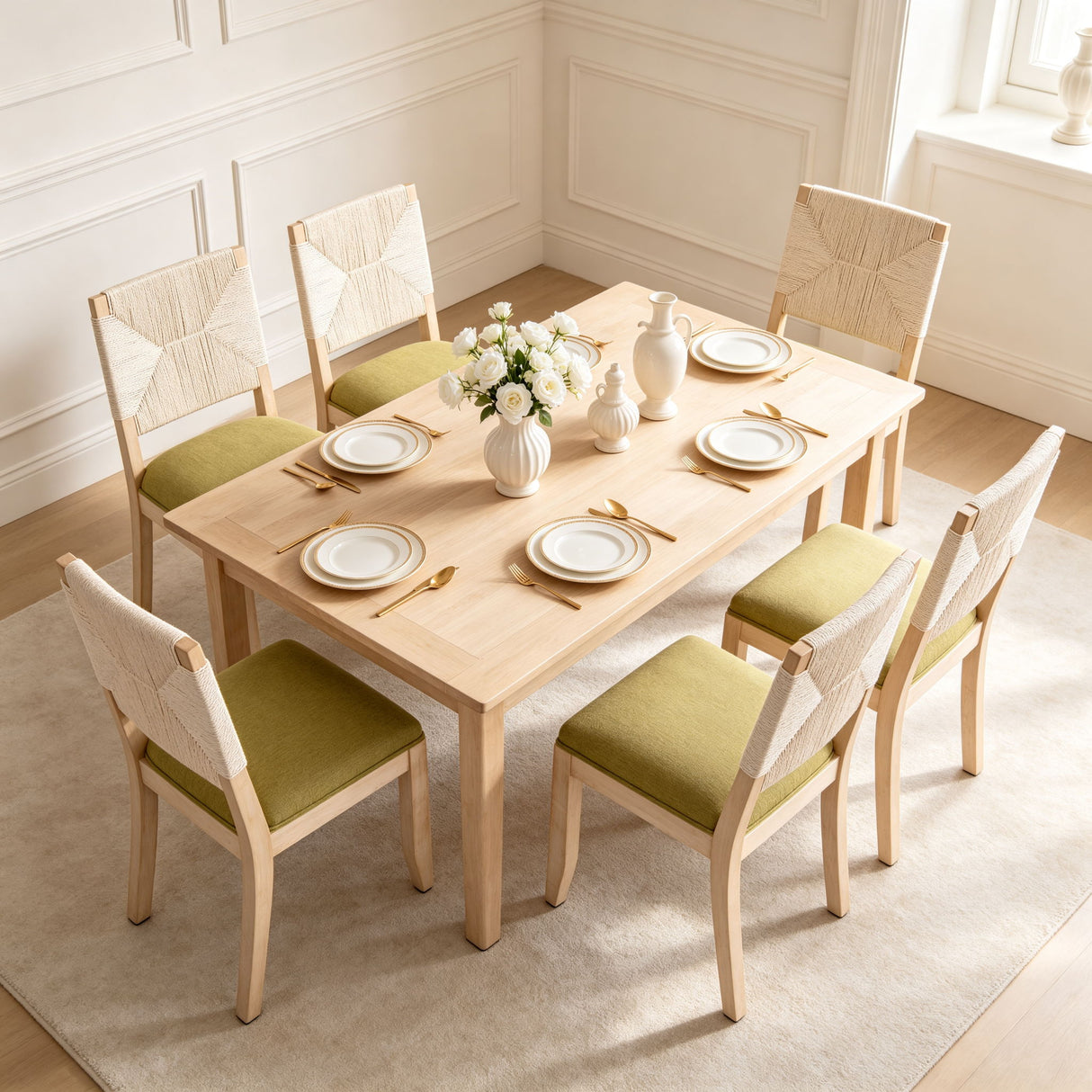 French Country Dining Chairs (Set of 2)