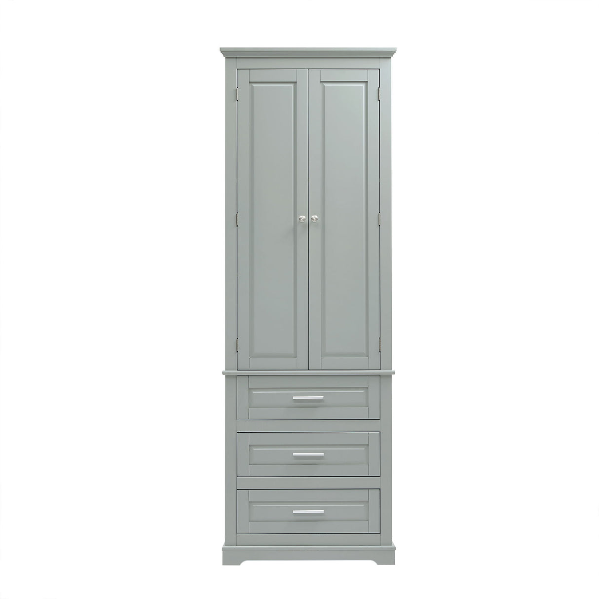 Tall Storage Cabinet With 3 Drawers For Bathroom