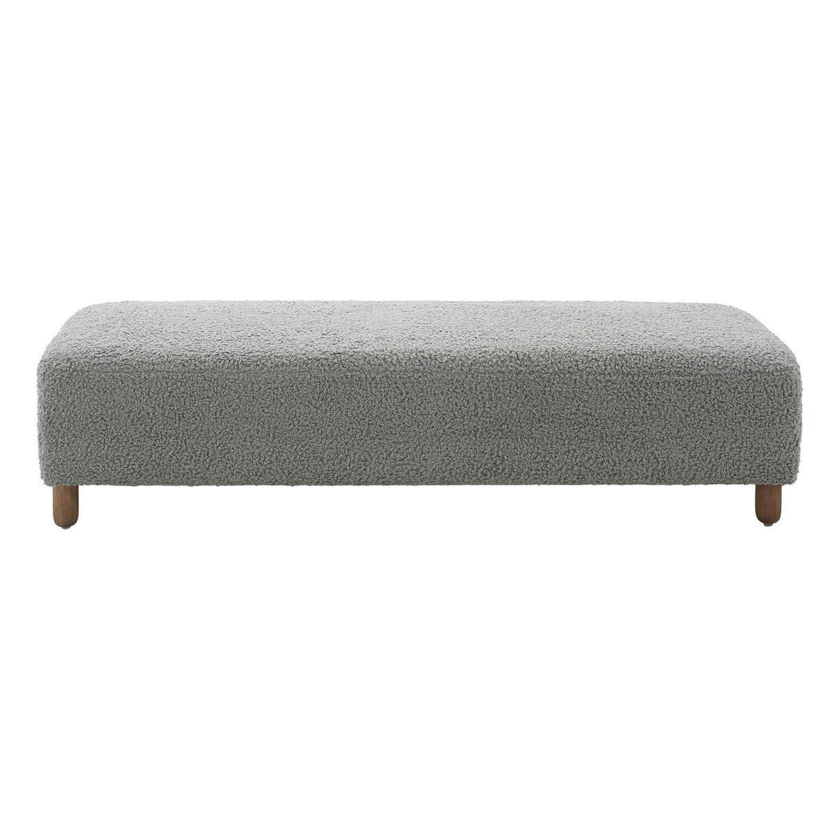 Contemporary Ottoman With Foam Cushion And Durable Upholstery