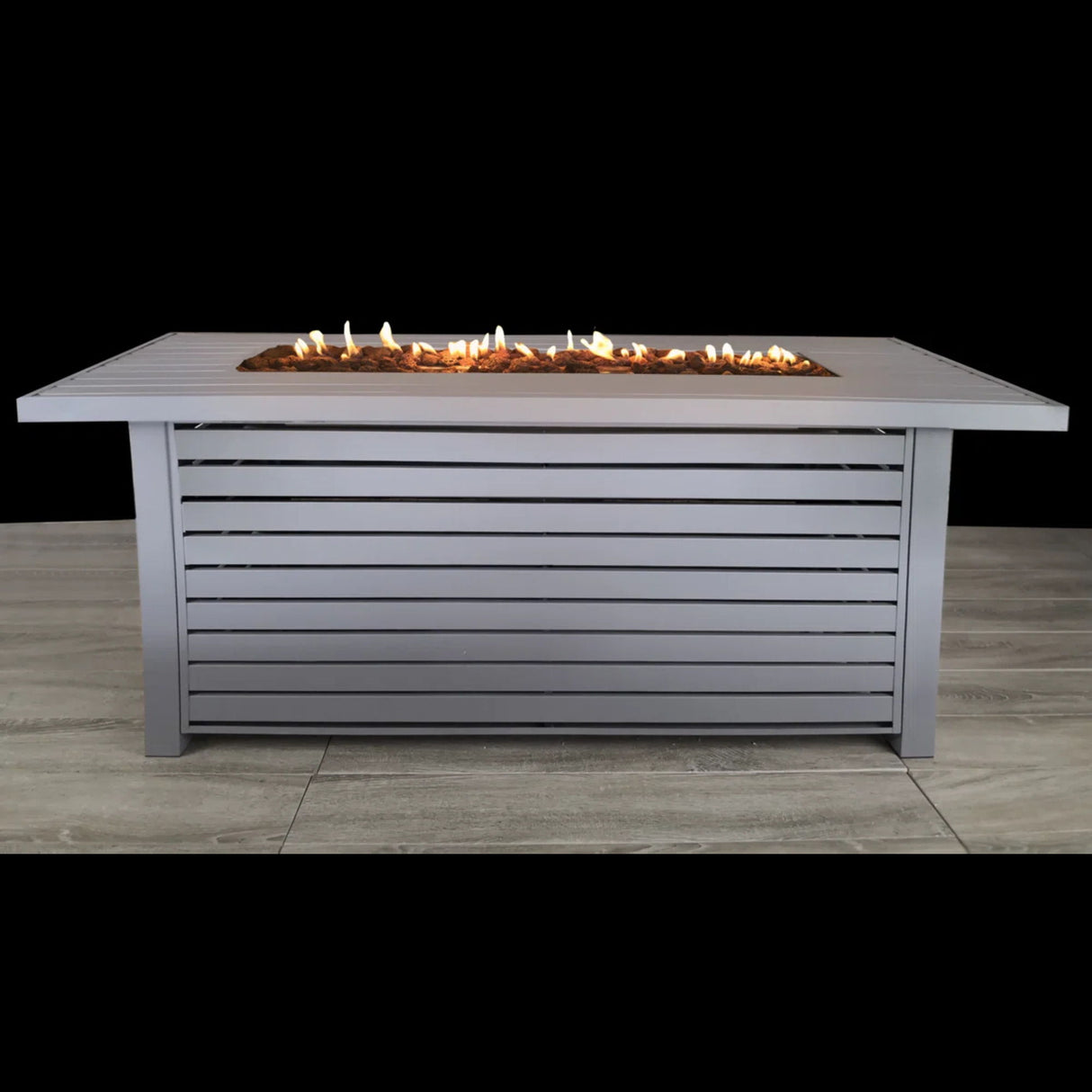 Propane Gas Outdoor Fire Pit Table with Lid Steel 50000 BTU 20x25in