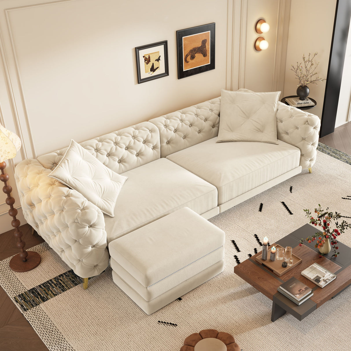 3-In-1 Convertible Sleeper Sofa