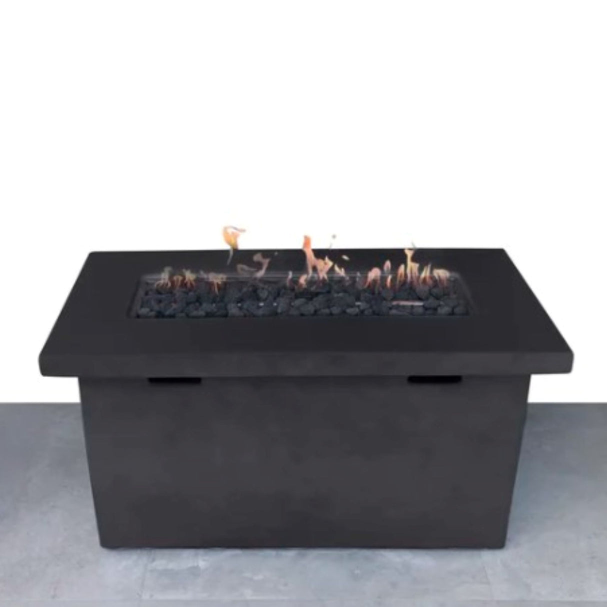 Propane Fire Pit Table Outdoor Patio Heater Reinforced Cement 42x25in