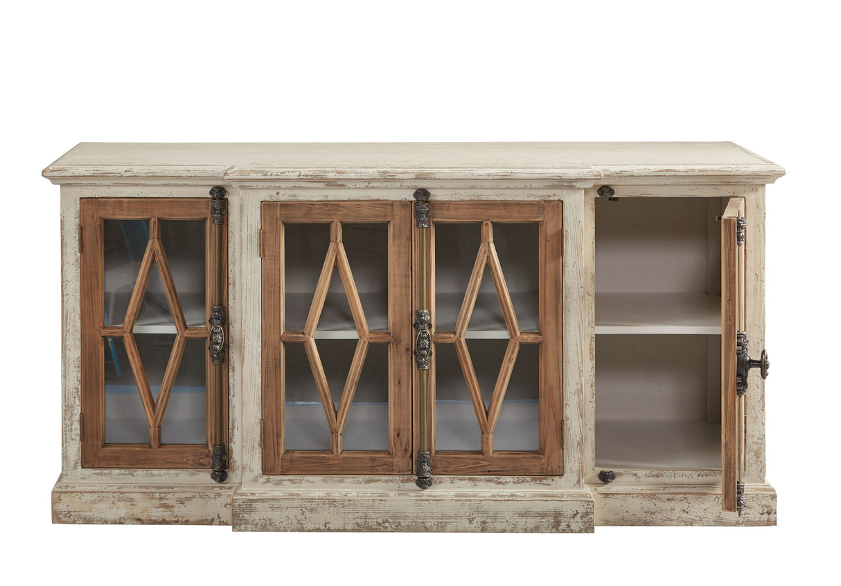 Dove Stalone - Glass Front Server - Beige