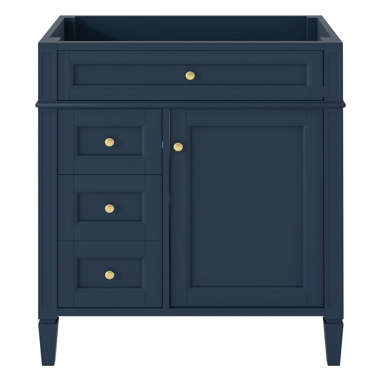 Bathroom Vanity With 2 Drawers And Tip-Out Drawer, Storage Cabinet