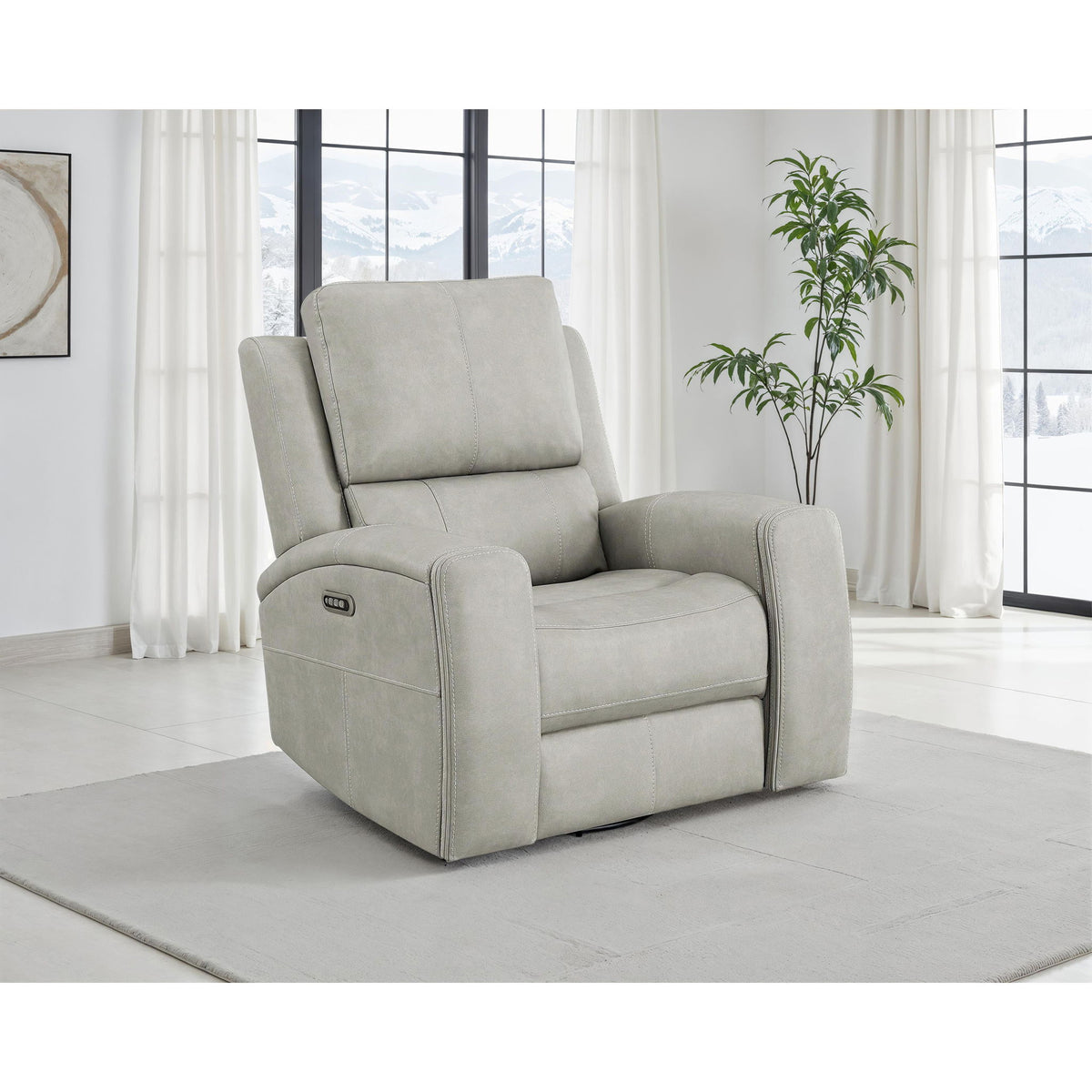 Boyce - Triple Power Swivel Recliner With Independent Adjustments