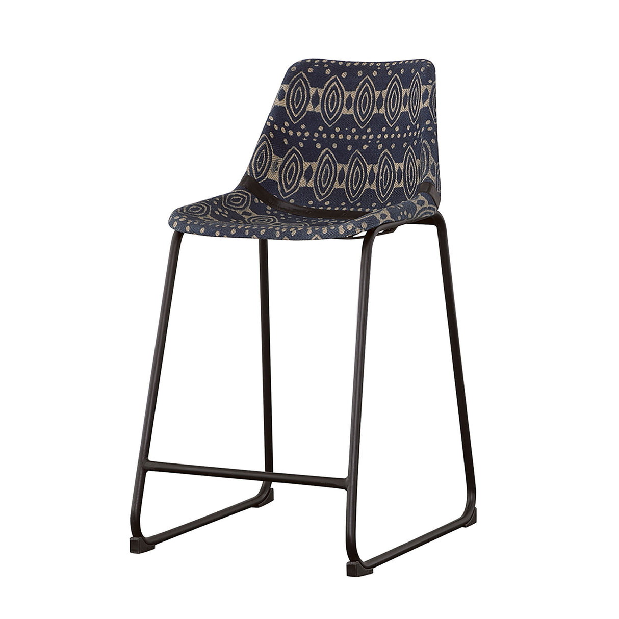 Claire - Canvas Upholstered Counter Chair (Set of 2) - Blue